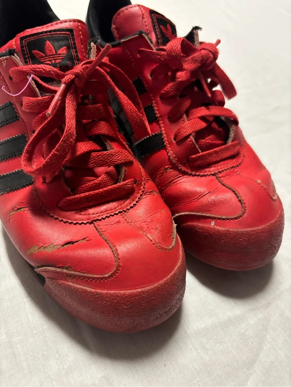 Adidas Red and Black Samoas